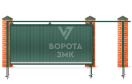Откатные механические ворота 4,5 метра 4500×2200 ЗМК-7913